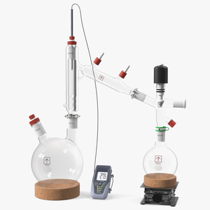 Distillation Kit With Thermometer Kangaroo 3D