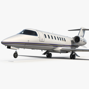 Business Jet Bombardier Learjet 45 3D model