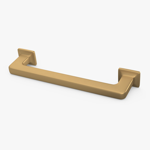 3D Kitchen Cabinet Handle Footed Bronze