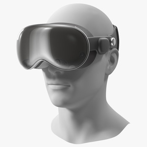 3D model Shared Reality Headset on Mannequin Head