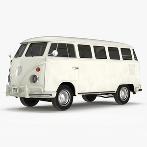 Volkswagen Type 2 Transporter Bus Simple Interior 3D model