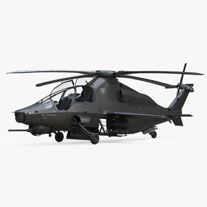 Bell 360 Invictus Helicopter Rigged for Cinema 4D 3D model