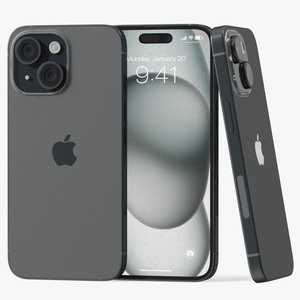 3D model IPhone 15 Black