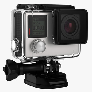 3D model Action Camera in Aqua Box