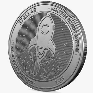 Stellar Lumens XLM Physical Coin Silver 3D model