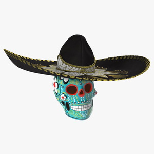 3D model Mariachi Calavera Cielo Alegre