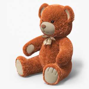 3D model Teddy Bear Brown Fur