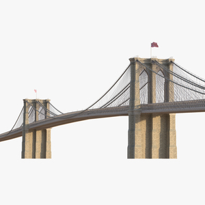 3D model Brooklyn Bridge