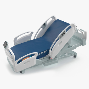 Stryker Procuity ZM Smart Hospital Bed Rigged for Maya 3D model