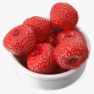 3D model Bowl of Strawberries