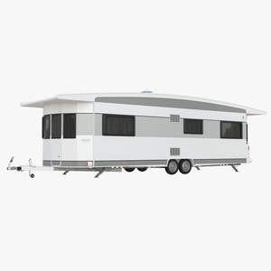 Hobby Caravan Landhaus Rigged 3D model