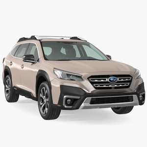 3D Outback 2021 SUBARU Rigged