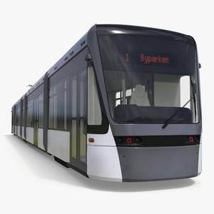 3D model Urban Tram Gray