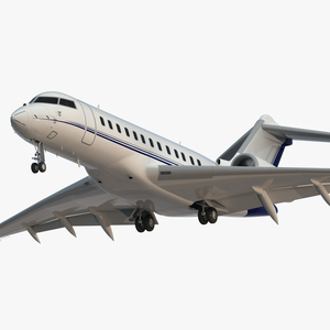 Global 6000 Jet Rigged 3D