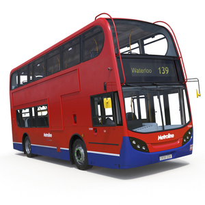 3D model London Double Decker Bus Enviro 400