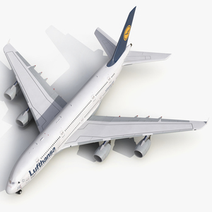 3D model Airbus A380 900 Lufthansa