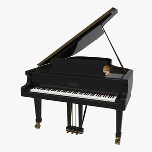 Grand Piano Fazioli 3D model