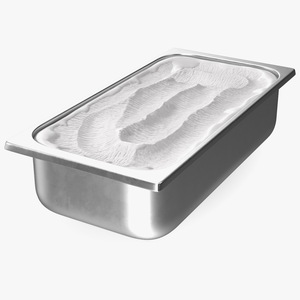 3D model White Ice Cream Tray