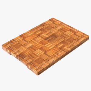 3D Cutting Board Dark Bamboo Large