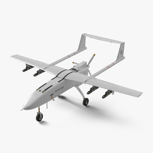 Iranian Drone Mohajer-6 White 3D model