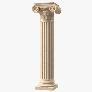 Greek Column Ionic Order 3D model