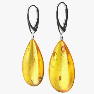 3D Amber Earring model