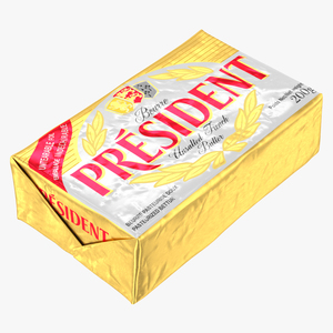 President Unsalted French Butter 3D