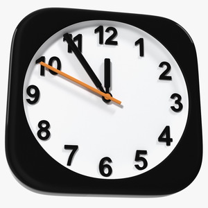 3D iPhone iOS Clock Icon