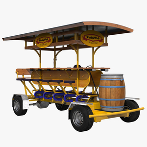 3D Pedal Pub Rigged