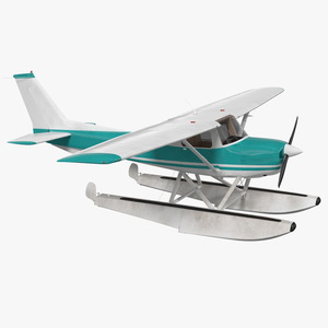 3D model Light Floatplane Aircraft