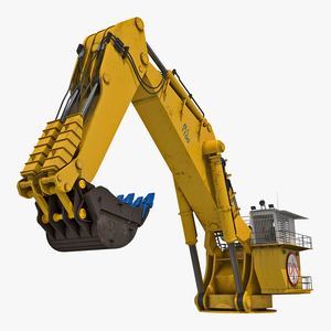 3D model Backhoe Dredger 1100