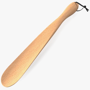 3D Bamber Wooden Shoe Horn model