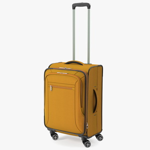 3D Softside Rolling Luggage Orange