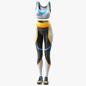 3D Fitness Women Wear model