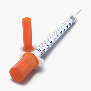 3D model Disposable Syringe 100 un