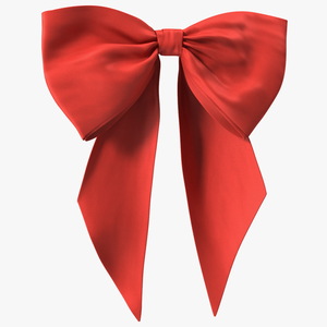 3D Vogue Bow Red model