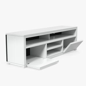 TV Stand White 3D model