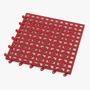 PVC Floor Mat Red 3D