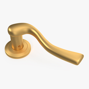 3D Gold Classic Style Door Handles