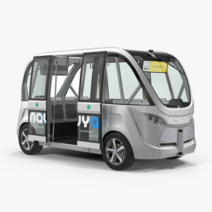 3D model Autonomous Electric Vehicle Navya Arma Rigged