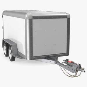 3D 6x12 Cargo Trailer model