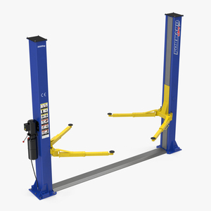 Two Post Car Lift 3D