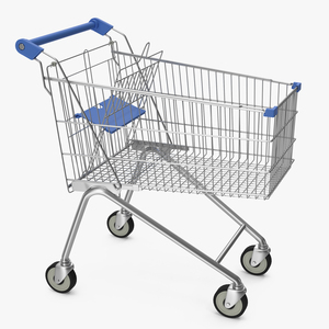 3D Supermarket Cart