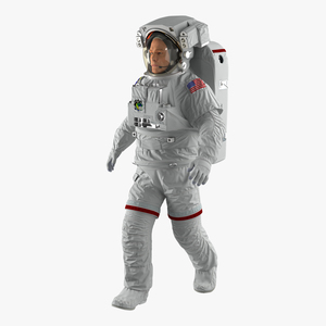 Astronaut Nasa Extravehicular Mobility Unit Rigged 2 3D