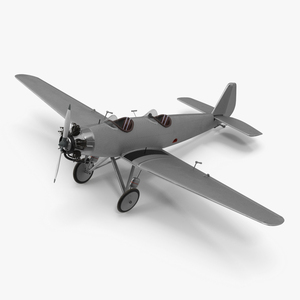 3D Vintage Propeller Aircraft