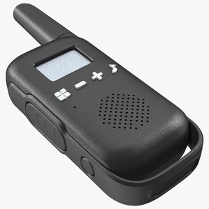 Black Walkie Talkie Portable Radio 3D model