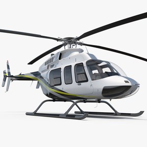 Civilian Passenger Helicopter Generic Rigged 3D model