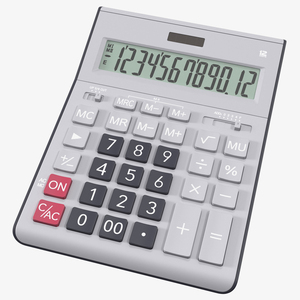 3D Grey Calculator Generic model