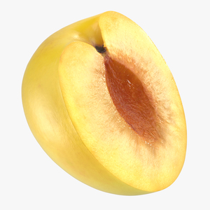 3D Yellow Plum Half