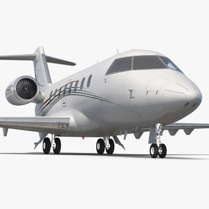 3D Bombardier Challenger 604 Business Jet Generic 2 model